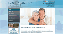 Desktop Screenshot of myvalhalladental.com